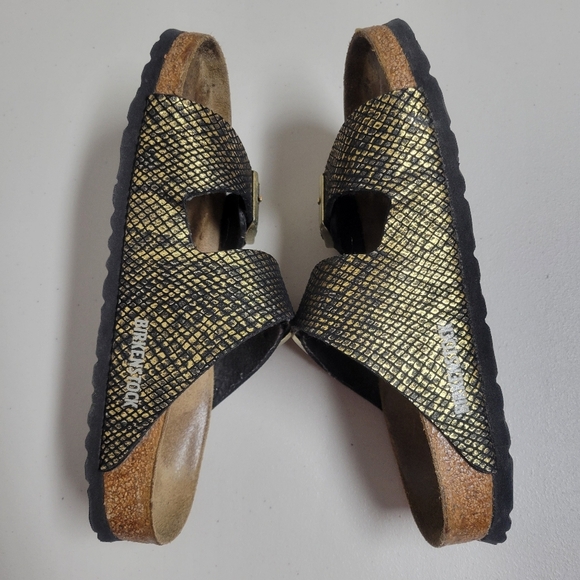 Birkenstock Arizona Shiny Pithon Sandals. - Picture 6 of 10